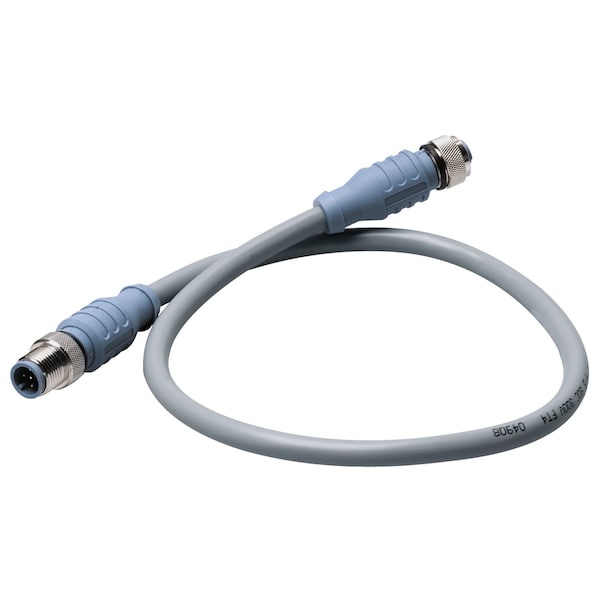 Mid Double-Ended Cordset-2M Gray